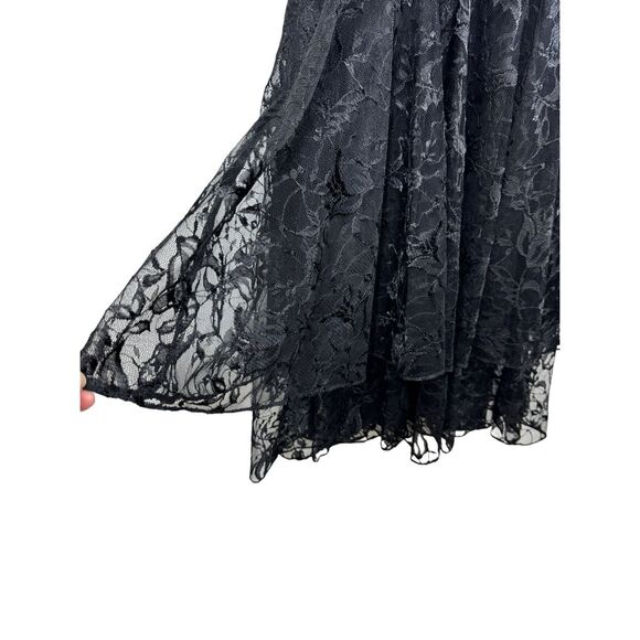 NWT SACHIN & BABI Net a Porter ONASSIS Black LACE LAYERED Dress Size 4 - Picture 10 of 16